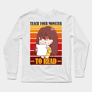 Teach Your Monster To Read Version 2 Long Sleeve T-Shirt